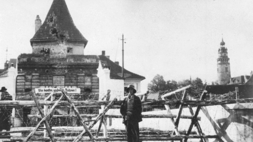 9c Budějovická brána, Český Krumlov říjen 1938
